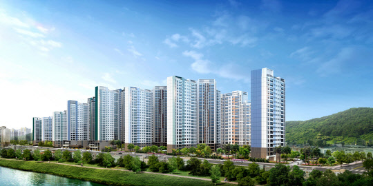 수성 더 팰리스 푸르지오 더샵 투시도. <대우건설 제공>